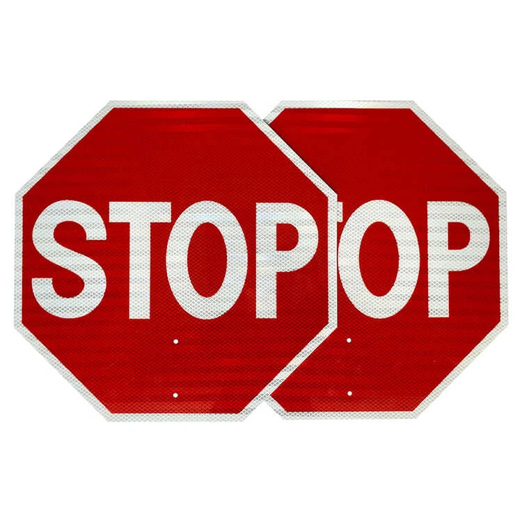 Reflective Aluminum Stop Slow Paddle Sign 20 Reflective Aluminum Stop Slow Paddle Sign 20