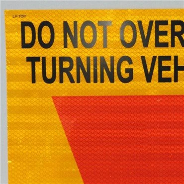 30 * 30CM रियर मार्कर प्लेट्स टर्निंग व्हीकल प्लेट्स से आगे नहीं निकलती हैं