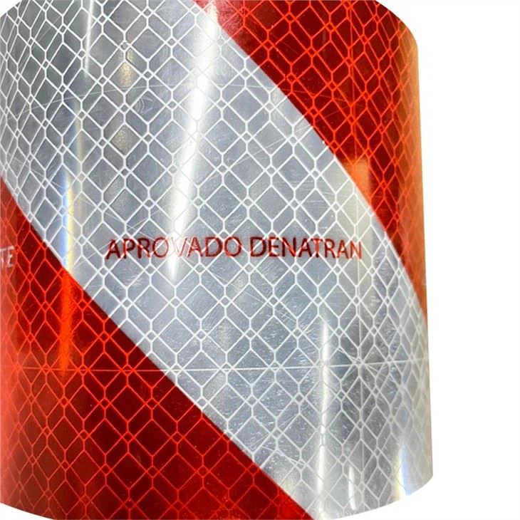 Red White Reflective Tape Adhesive