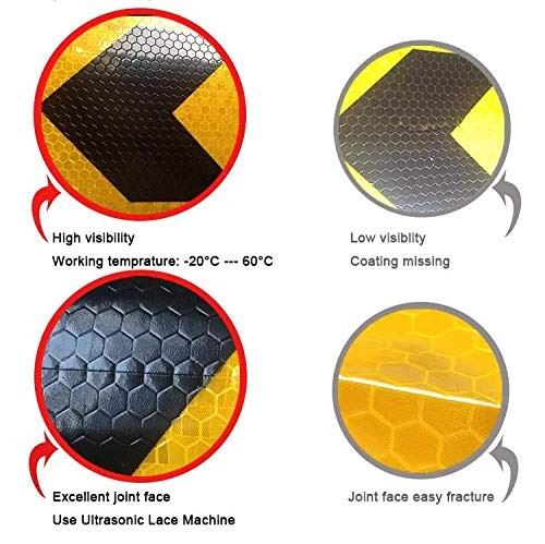 Reflective Arrow Mark Warning Safety Adhesive Tape Yellow Black